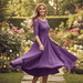 Women's Elegant Dress – Breathable, Flattering Fit for Weddings, Cocktail & Special Occasions - Monsta Online