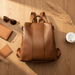 Women's Vintage Leather Anti - Theft Backpack – Stylish, Secure & Convertible - Monsta Online