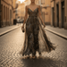 Rosina Floral Maxi Dress – Women's Elegant Spaghetti Strap Chiffon Dress - Monsta Online