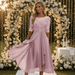 Women's Elegant Dress – Breathable, Flattering Fit for Weddings, Cocktail & Special Occasions - Monsta Online