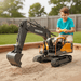 Premium 1:16 Full Function 3 - in - 1 Volvo RC Excavator – 17 - Channel Remote Control Toy with Metal Shovel, Drill & Grab for Kids - Monsta Online