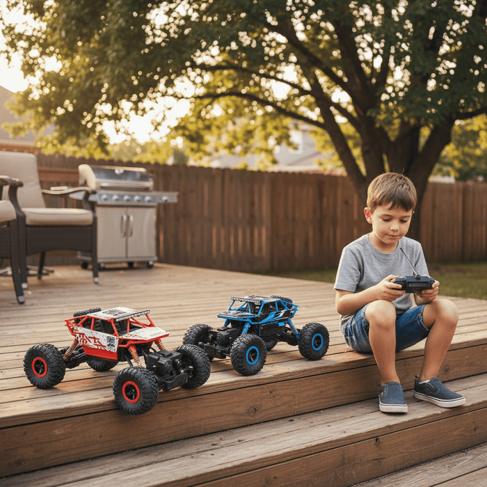 1:18 Scale 4WD RC Crawler Monster Truck — Durable Remote Control Car for Kids - Monsta Online