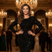 Lily Shimmer Cocktail Dress – Women's Glamorous Long Sleeve Sequin Fitted Dress - Monsta Online