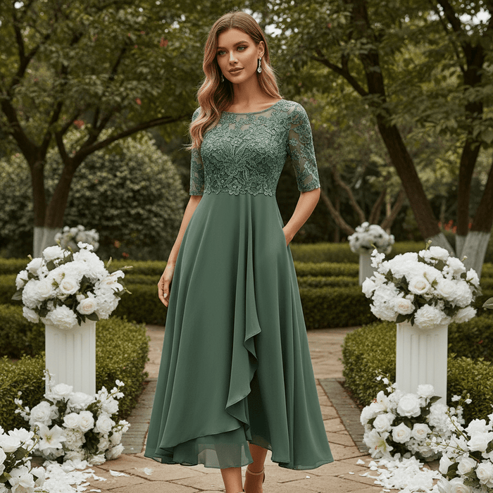 Women's Elegant Dress – Breathable, Flattering Fit for Weddings, Cocktail & Special Occasions - Monsta Online