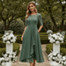 Women's Elegant Dress – Breathable, Flattering Fit for Weddings, Cocktail & Special Occasions - Monsta Online