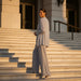 Miriam Sequin Lace Trouser Suit – Women's 3 - Piece Wide Leg Wedding Guest Suit - Monsta Online