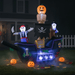 7FT Halloween Inflatable Pirate Ship with Skeletons and LED Lights - Monsta Online