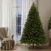 6ft Pre - Lit Artificial Christmas Tree with 300 LED Lights and Metal Stand - Monsta Online