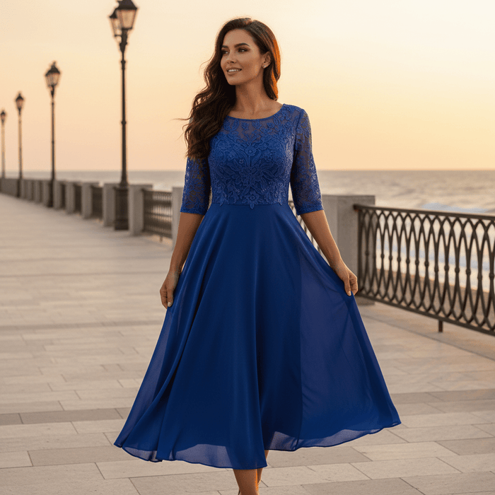 Women's Elegant Dress – Breathable, Flattering Fit for Weddings, Cocktail & Special Occasions - Monsta Online