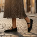 Emma Mary Jane Ballet Flats – Women's Round Toe Buckle Strap Suede Flat Shoes - Monsta Online
