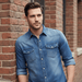 Aiden Denim Shirt – Men's Slim Fit Long Sleeve Button - Down Shirt - Monsta Online