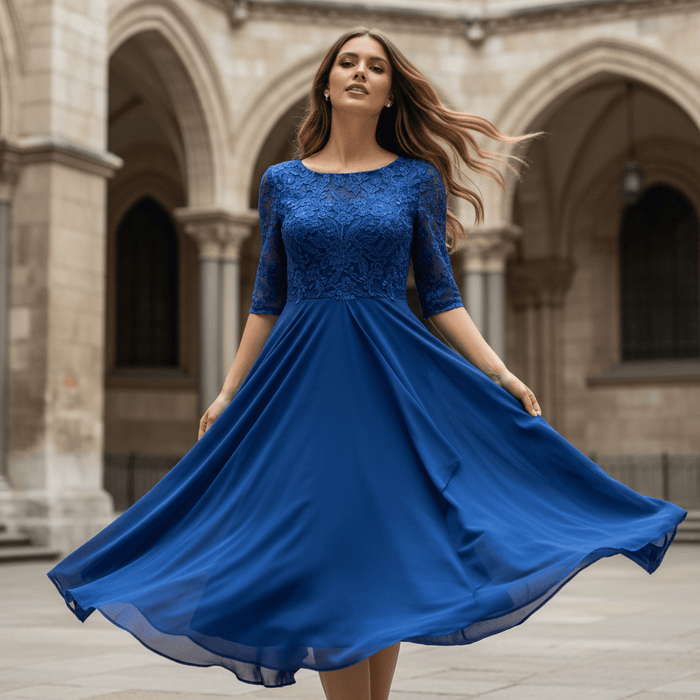 Women's Elegant Dress – Breathable, Flattering Fit for Weddings, Cocktail & Special Occasions - Monsta Online