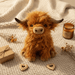 Fluffy Highland Cow Plush Toy – Soft Cuddly Stuffed Animal for Kids & Adults - Monsta Online