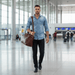 Aiden Denim Shirt – Men's Slim Fit Long Sleeve Button - Down Shirt - Monsta Online