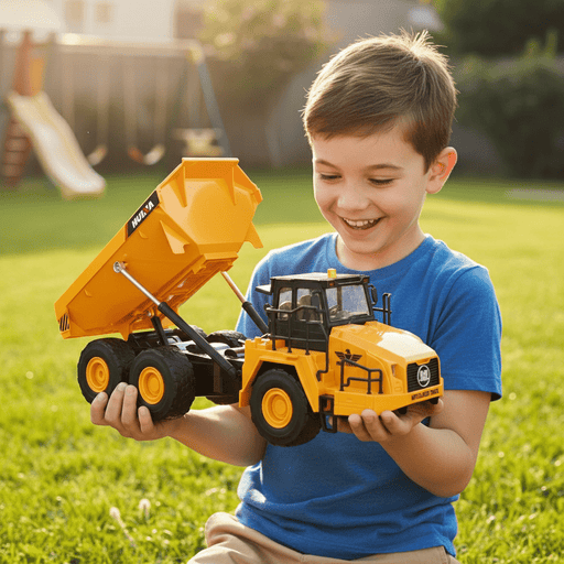 1:16 Scale Luxury Radio Control Dump Truck Toy - Ultimate RC Construction Toy with Dual Batteries for Kids - Monsta Online
