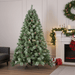 7.5FT Unlit Artificial Christmas Tree — 1588 PVC Tips, Hinged, Foldable Metal Base - Monsta Online
