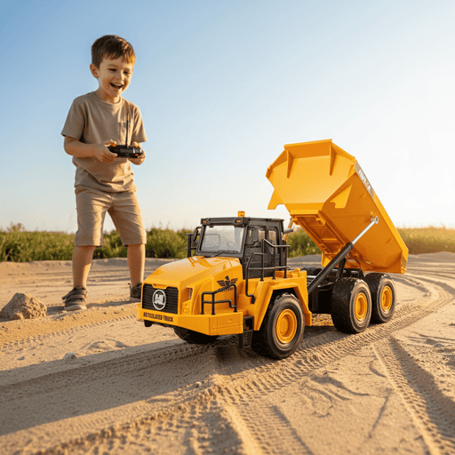 1:16 Scale RC Construction Dump Truck - Remote Controlled 11CH Toy for Outdoor Adventures - Monsta Online