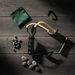 Collapsible Wrist Slingshot – High - Velocity Aluminum Frame with Leather Pouch for Ages 12+ - Monsta Online