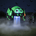 6ft Inflatable Halloween Spider with Rotating 3‑Color LED Lights - Monsta Online