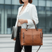 Women's Luxurious Leather Handbag – Timeless Elegant Design with Secure Zip & Adjustable Strap for Every Occasion - Monsta Online