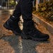 PHERON Tactical Combat Boots – Men's Breathable Leather Lace - Up Hiking Boots - Monsta Online