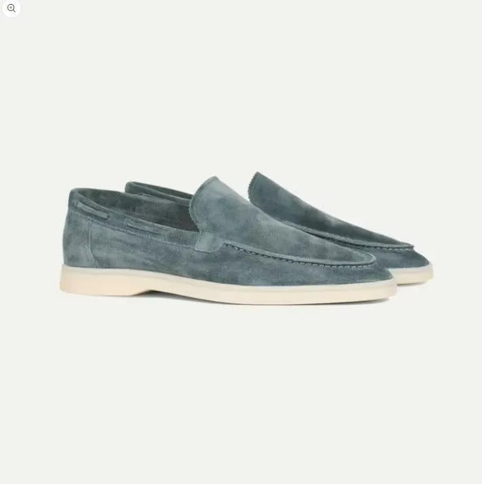 Men's Luxury Suede Yacht Loafers – Handcrafted Slip - On Boat Shoes for Every Occasion - Monsta Online