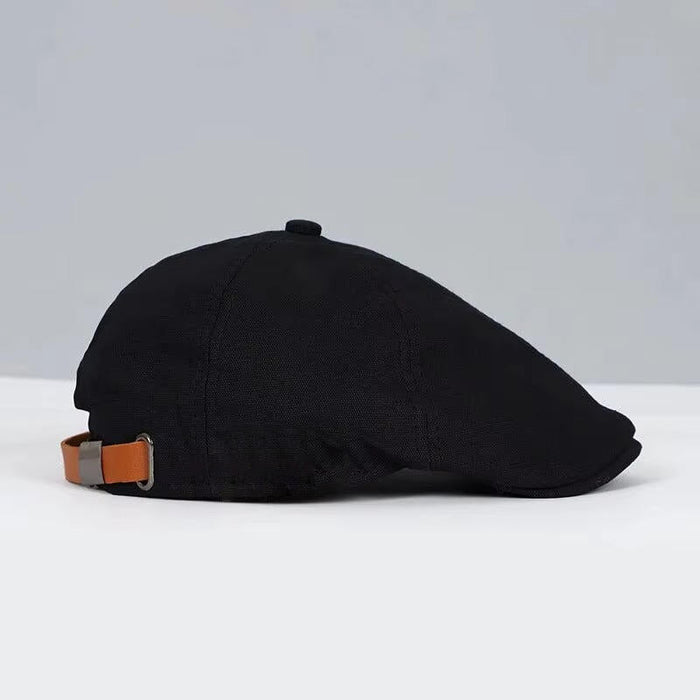 Men's Classic Wool Blend Flat Cap – Timeless Herringbone Newsboy Style for All Occasions - Monsta Online