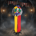 4.5ft Sound - Activated Animated Halloween Clown - Red LED Eyes, Posable Head and Creepy Phrases - Monsta Online