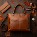 Women's Luxurious Leather Handbag – Timeless Elegant Design with Secure Zip & Adjustable Strap for Every Occasion - Monsta Online