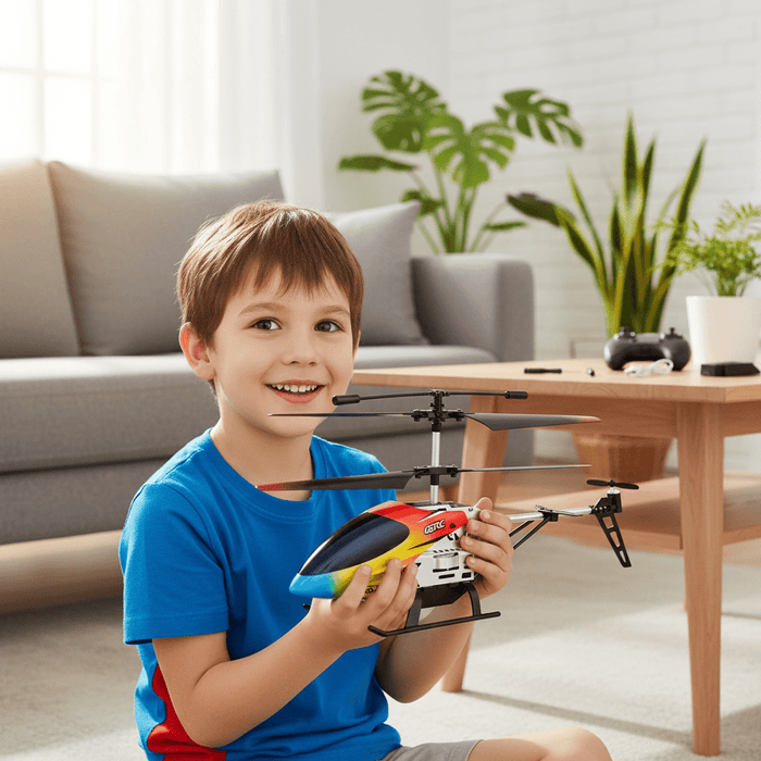 Kestrel RC Helicopter for Kids, Remote Control Helicopter with Alloy Body and Either 2 or 3 Batteries - Monsta Online