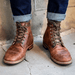 Ravenna Luxe Leather Lace - Up Boots – Vintage Style & All - Day Comfort - Monsta Online