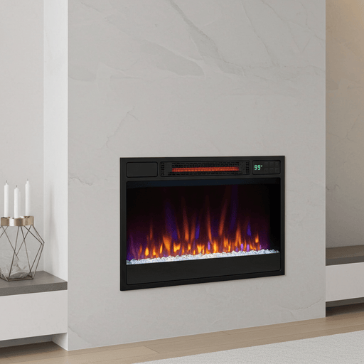 23 Inch Recessed Electric Fireplace Insert 1500W with Remote Control - Monsta Online