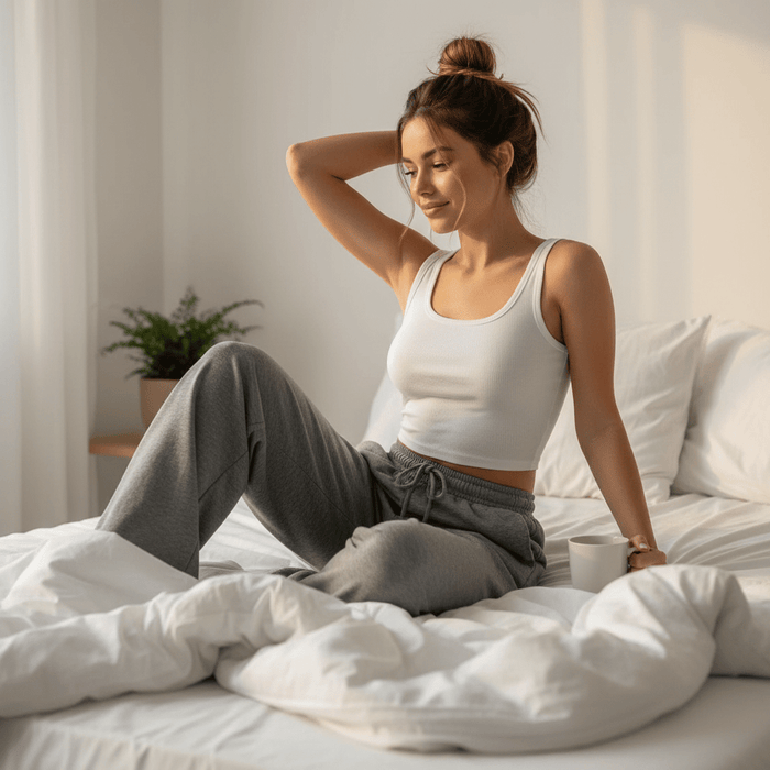 Viola Joggers – Women's Relaxed Wide - Leg Cotton Blend Joggers - Monsta Online