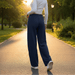 Viola Joggers – Women's Relaxed Wide - Leg Cotton Blend Joggers - Monsta Online