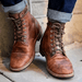 Ravenna Luxe Leather Lace - Up Boots – Vintage Style & All - Day Comfort - Monsta Online