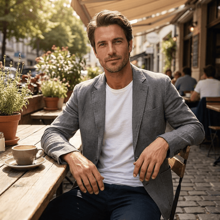 Men's Linen Blazer – Lightweight Unstructured Summer Jacket - Monsta Online