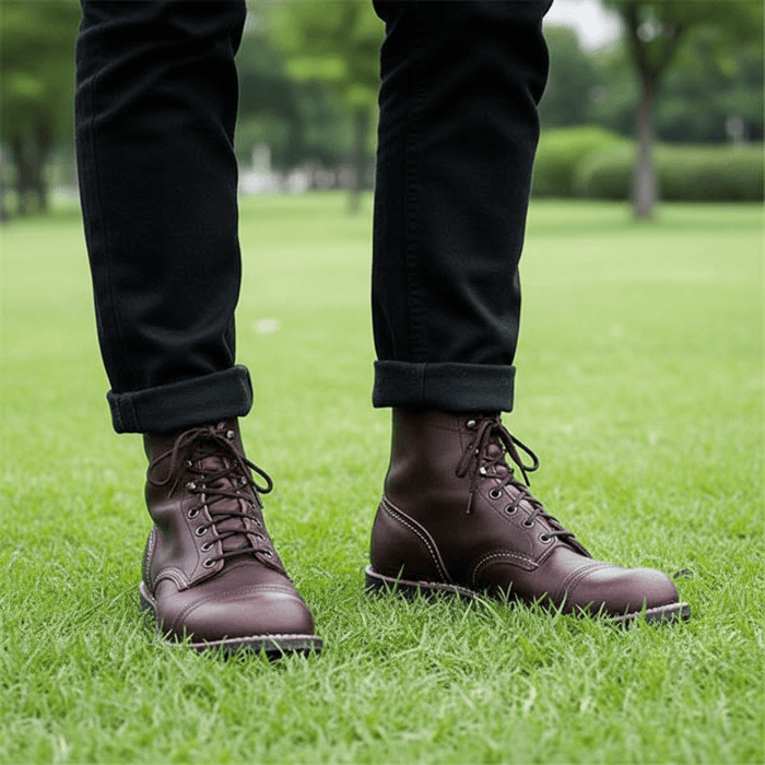 Ravenna Luxe Leather Lace - Up Boots – Vintage Style & All - Day Comfort - Monsta Online