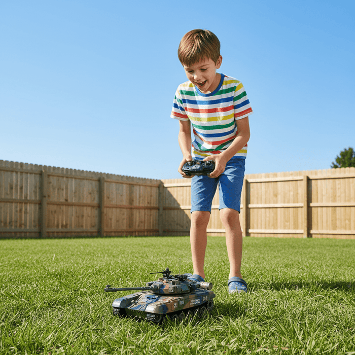 1:18 Scale RC Tank Russian T - 90 Remote Control Tank Model Battle Toys Military Shoots BBS with Dual Batteries for Kids - Monsta Online