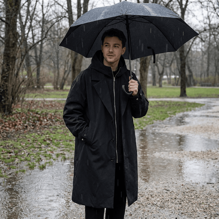Men's Waterproof Raincoat – Lightweight Breathable Hooded Rain Jacket - Monsta Online