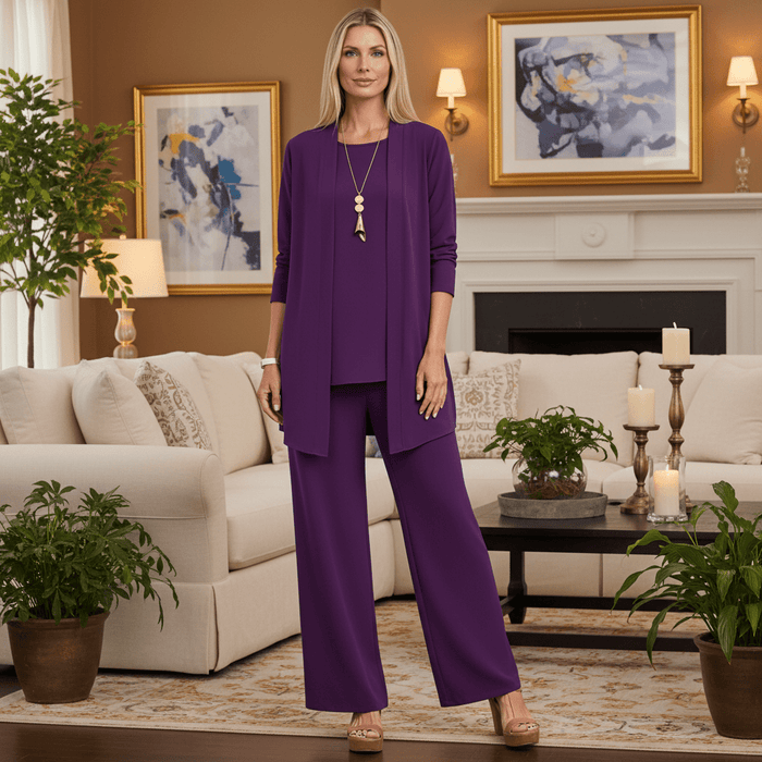 Waverly 3 - Piece Set – Women's Elegant Formal Co - ord Set - Monsta Online