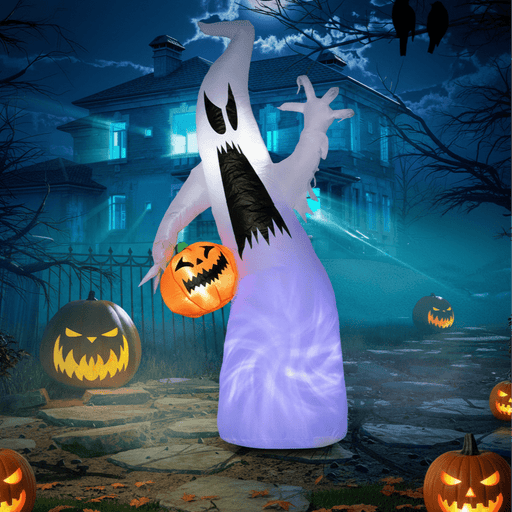 5.8FT Halloween Inflatable Ghost with LED Lights - Monsta Online