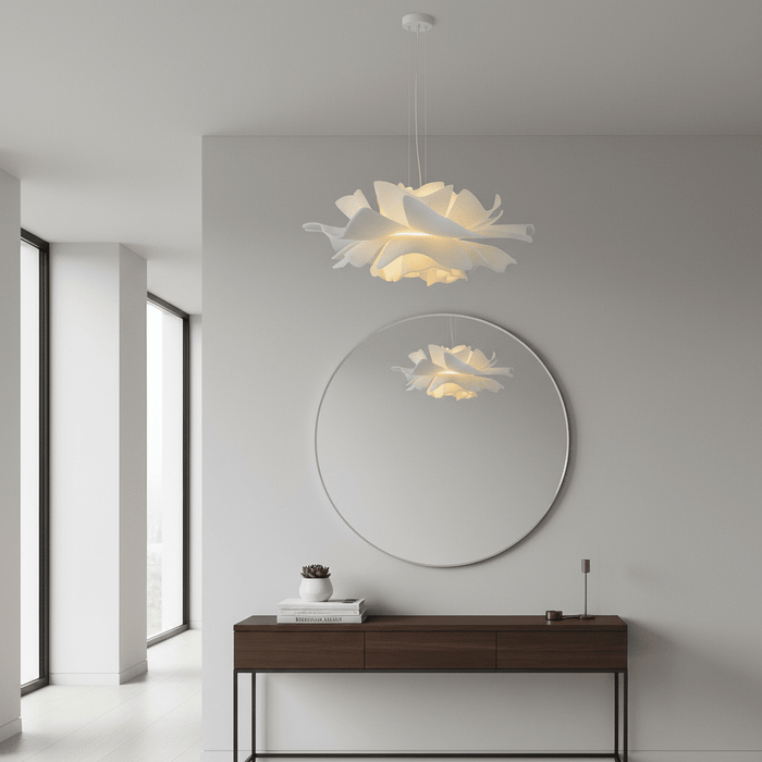 Elegant Flowerleaf Pendant Light – Luxury Floral Chandelier for Living Room & Dining Room - Monsta Online