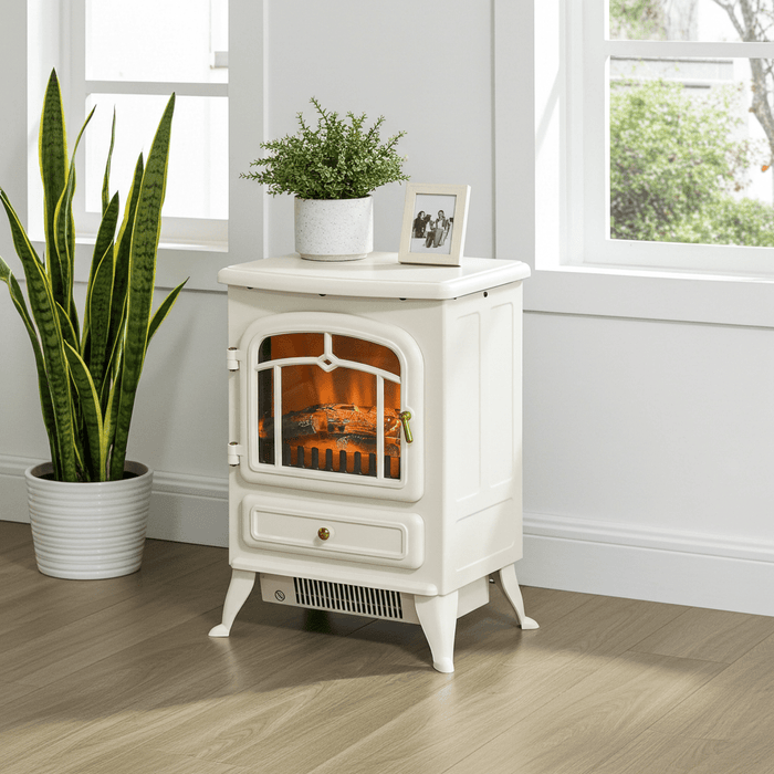 Compact Electric Fireplace Stove Heater with Adjustable Heat Settings - Monsta Online