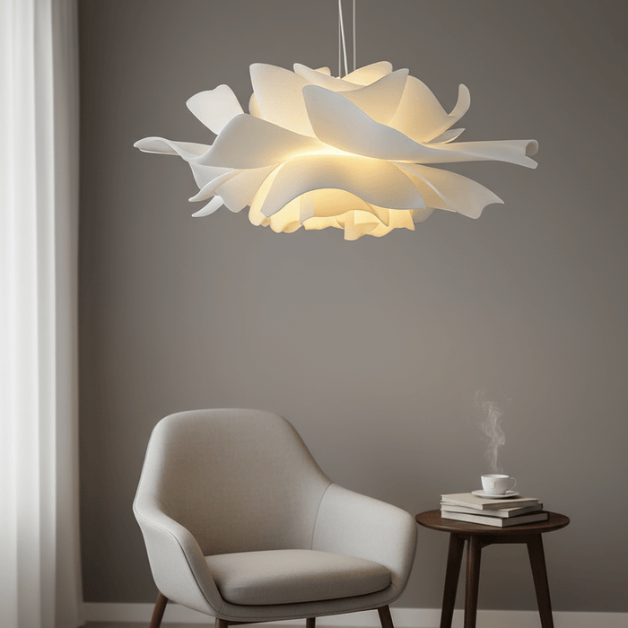 Elegant Flowerleaf Pendant Light – Luxury Floral Chandelier for Living Room & Dining Room - Monsta Online
