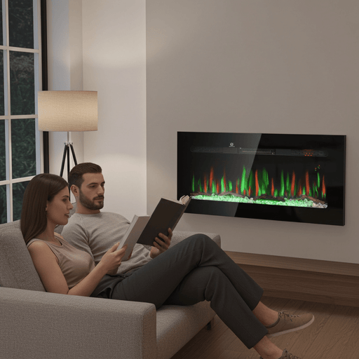 36 Inch Wall Mounted and Recessed Electric Fireplace Insert with Remote - Monsta Online