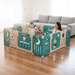 Spacious Foldable Baby Playpen with 14 Panels for Safe Playtime - Monsta Online
