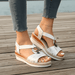 Women's Slip - On Wedge Sandals – Arch Support & Cushioned Insole - Monsta Online