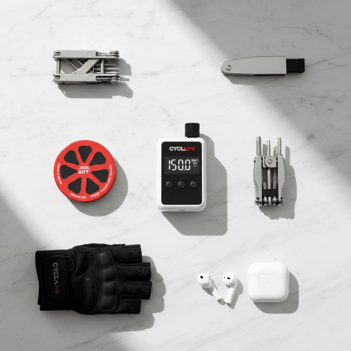150PSI Mini Electric Bike Pump – Digital Display, Auto Shut - Off, Rechargeable - Monsta Online