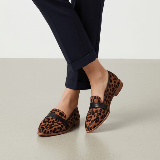 Women's Retro Pointed - Toe Loafers – Chic Leather Slip - On Flats for Every Occasion - Monsta Online