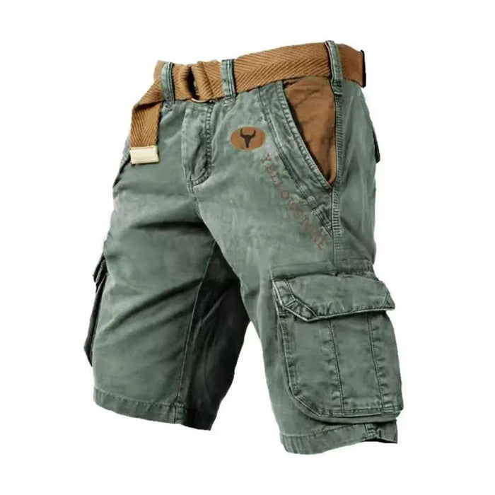 Men's Luxury Cargo Shorts – 6 - Pocket Stretch Fabric, Durable & Stylish for Any Adventure - Monsta Online